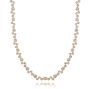18k Rose Gold 18k Rose Gold Diamond Tennis Necklace - Three-Quarter View -  107913 - Thumbnail