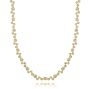 14k Yellow Gold 14k Yellow Gold Diamond Tennis Necklace - Three-Quarter View -  107913 - Thumbnail