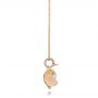 18k Rose Gold 18k Rose Gold Diamond And Yellow Opal Flower Pendant - Side View -  101976 - Thumbnail
