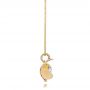 18k Yellow Gold 18k Yellow Gold Diamond And Yellow Opal Flower Pendant - Side View -  101976 - Thumbnail