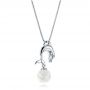 Dolphin Fresh Water Pearl Pendant - Flat View -  103233 - Thumbnail