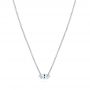  Platinum Platinum Drilled Diamond Necklace - Three-Quarter View -  105221 - Thumbnail