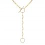 Floating Diamond Necklace - Three-Quarter View -  106515 - Thumbnail
