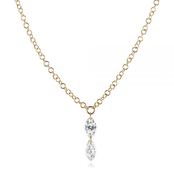 Floating Marquise Diamond Necklace - reference design