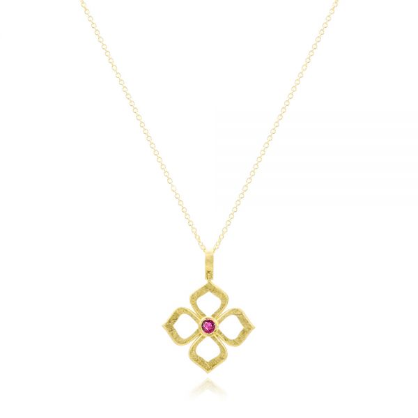 Floral Ruby Pendant - Image