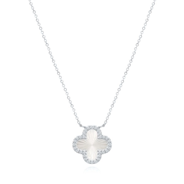 Open Clover Diamond Necklace