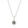  Platinum Platinum Fresh Carved White Pearl Pendant - Three-Quarter View -  103253 - Thumbnail