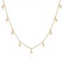 18k Yellow Gold 18k Yellow Gold Freshwater Cultured Pearl Necklace - Three-Quarter View -  106153 - Thumbnail