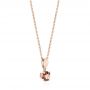 14k Rose Gold 14k Rose Gold Garnet Pendant - Front View -  103710 - Thumbnail