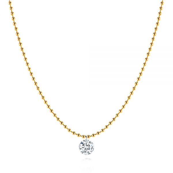 14K Gold Ball Chain Necklace, 6mm Size – Nana Bijou