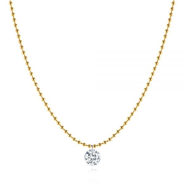 Gold Ball Chain Diamond Necklace - reference design