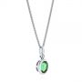  Platinum Platinum Green Tourmaline And Diamond Pendant - Flat View -  106000 - Thumbnail