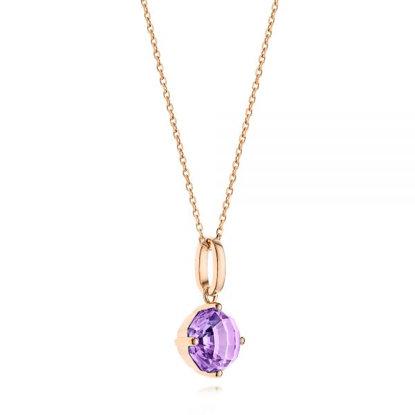 14k Rose Gold Lavender Amethyst Pendant #106541 - Seattle Bellevue ...