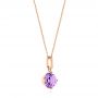 14k Rose Gold 14k Rose Gold Lavender Amethyst Pendant - Flat View -  106541 - Thumbnail