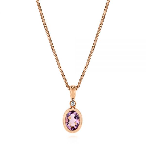 Lavender Amethyst And Diamond Pendant #106043 - Seattle Bellevue ...