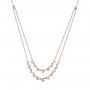 14k Rose Gold 14k Rose Gold Layered Diamond Necklace - Three-Quarter View -  106510 - Thumbnail