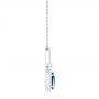  Platinum Platinum London Blue Topaz And Diamond Pendant - Side View -  103776 - Thumbnail