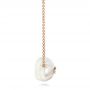 18k Rose Gold 18k Rose Gold Lotus Fresh Water Carved Pearl And Ruby Pendant - Side View -  102591 - Thumbnail