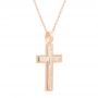 Mokume Cross - Flat View -  107255 - Thumbnail