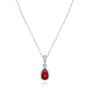 Blue Sapphire And Diamond Pendant