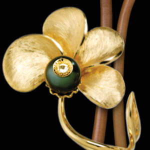 Pearl And Diamond Brooch - Three-Quarter View -  35 - Thumbnail