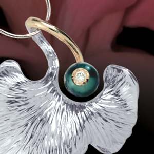 Pearl And Diamond Pendant - Flat View -  38 - Thumbnail