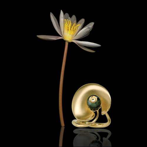 Pearl And Diamond Pendant - Flat View -  58 - Thumbnail