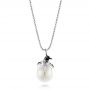 Penguin Carved Fresh Water Pearl Pendant - Three-Quarter View -  103234 - Thumbnail