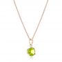 14k Rose Gold 14k Rose Gold Peridot Pendant - Flat View -  102640 - Thumbnail