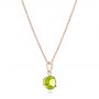 14k Rose Gold 14k Rose Gold Peridot Pendant - Flat View -  102640 - Thumbnail