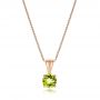 18k Rose Gold 18k Rose Gold Peridot Pendant - Three-Quarter View -  100963 - Thumbnail