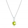  Platinum Platinum Peridot Pendant - Flat View -  102640 - Thumbnail