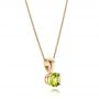 18k Yellow Gold 18k Yellow Gold Peridot Pendant - Flat View -  100963 - Thumbnail