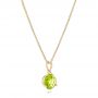 14k Yellow Gold 14k Yellow Gold Peridot Pendant - Flat View -  102641 - Thumbnail