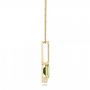 18k Yellow Gold 18k Yellow Gold Peridot And Diamond Pendant - Side View -  101564 - Thumbnail