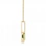 14k Yellow Gold 14k Yellow Gold Peridot And Diamond Pendant - Side View -  101564 - Thumbnail