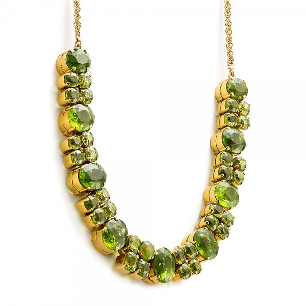 Peridot Necklace - Flat View -  100750