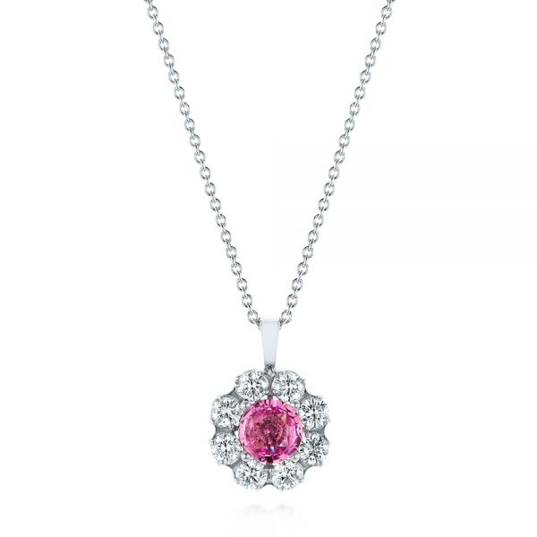 Pink Sapphire and Diamond Pendant - reference design