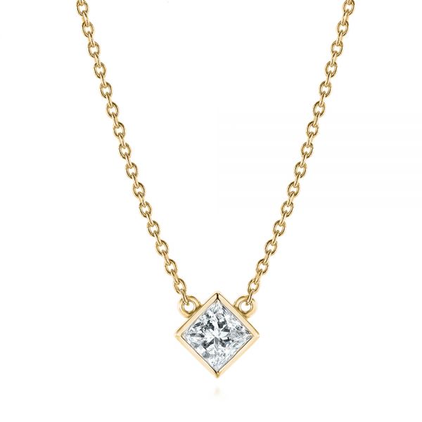 Zoe Lev Jewelry 14k Yellow Gold 0.10ct Bezel Diamond Necklace | Neiman  Marcus