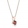 18k Rose Gold 18k Rose Gold Rhodolite Pendant - Flat View -  100966 - Thumbnail