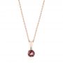 14k Rose Gold 14k Rose Gold Rhodolite Pendant - Three-Quarter View -  103711 - Thumbnail