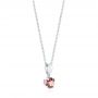  Platinum Platinum Rhodolite Pendant - Front View -  103711 - Thumbnail