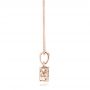 18k Rose Gold 18k Rose Gold Rock'n Roll Moving Center Diamond Pendant - Side View -  102528 - Thumbnail