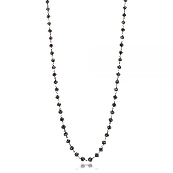 Rosary Black Diamond Necklace - Image