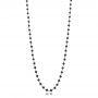 14k Rose Gold Rosary Black Diamond Necklace - Three-Quarter View -  100850 - Thumbnail