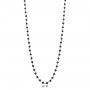 18k Rose Gold 18k Rose Gold Rosary Black Diamond Necklace - Three-Quarter View -  100850 - Thumbnail