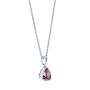  Platinum Platinum Amethyst Pendant - Front View -  103732 - Thumbnail