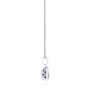 18k White Gold 18k White Gold Amethyst Pendant - Side View -  103732 - Thumbnail