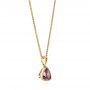 18k Yellow Gold 18k Yellow Gold Amethyst Pendant - Front View -  103732 - Thumbnail