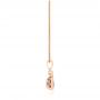 14k Rose Gold 14k Rose Gold Amethyst And Diamond Pendant - Side View -  103733 - Thumbnail